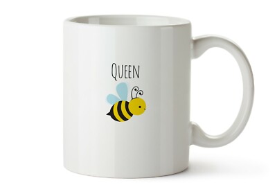 Queen Bee Mug Funny Word Play 11 Ounces Gift Coffee Or Tea Drinker