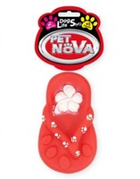 Hunde Schuh Ca. 15Cm Rot Quietschendes Spielzeug Hund