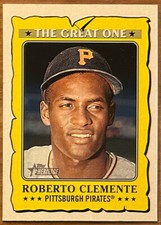 2021 ROBERTO CLEMENTE TOPPS HERITAGE THE GREAT ONE INSERT CARD #GO-24!