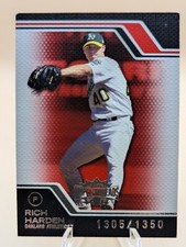 2008 Topps Triple Threads Rich Harden /1350 baseball card #36 Oakland Athletics
