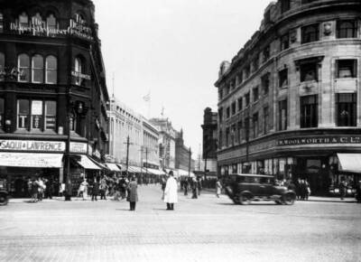 Manchester, Oldham Street and Piccadilly 1930s Old Photo