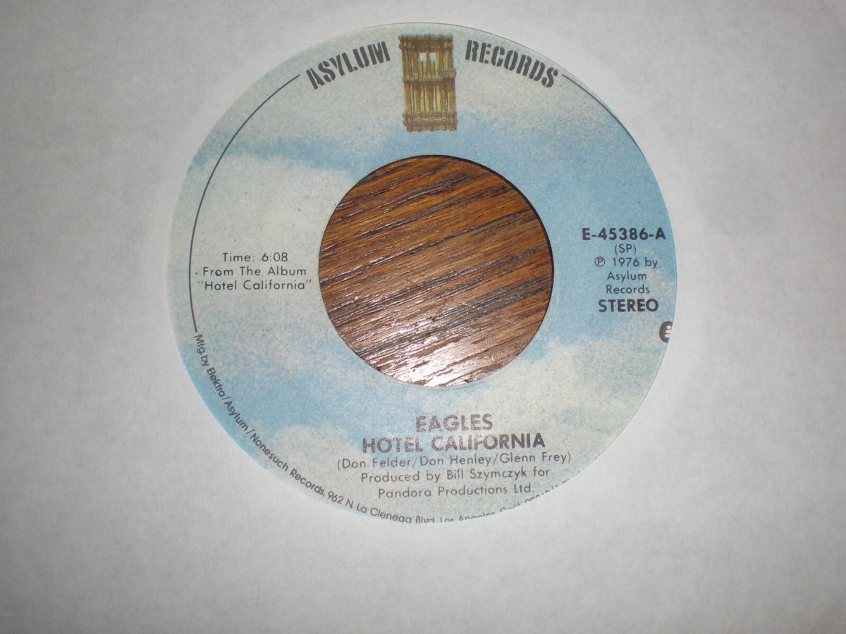 Eagles 45 Hotel California ASYLUM