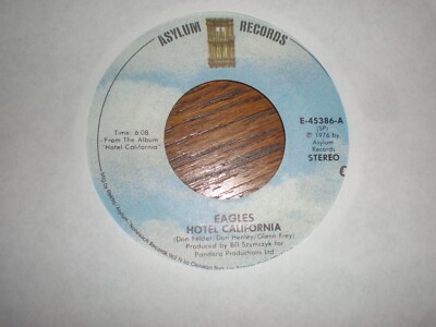 Eagles 45 Hotel California ASYLUM | eBay