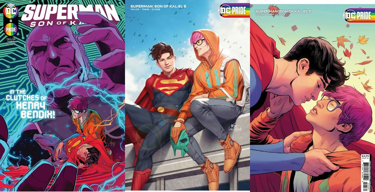SUPERMAN SON OF KAL-EL 5 A B & C 3 PACK 1st MOORE LEE