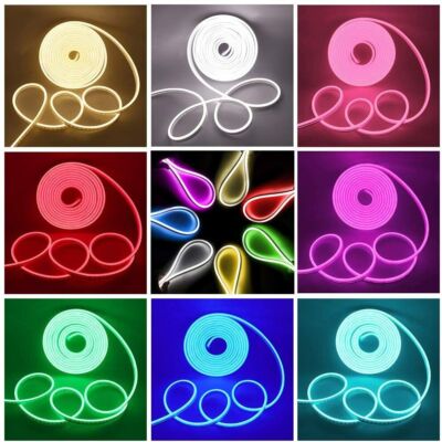 12V 1M 2M 3M 4M 5M Flexible LED Strip Waterproof Sign Neon Lights ...