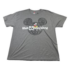 Disney Parks Men's WDW Mickey Mouse S/S Crewneck T-Shirt Gray   XL