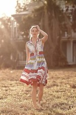 NWT Anthropologie Chromatic Canvas Shirtdress by Floreat 2