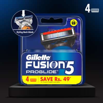 Gillette Fusion 5 ProGlide Shaving Blades for Razor - 4 Cartridges New
