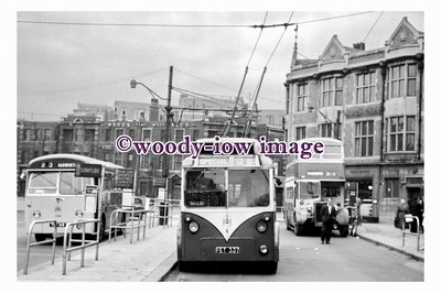 gw0103 - Rotherham Trolleybus no 8 at College Square 1961 - Print 6x4