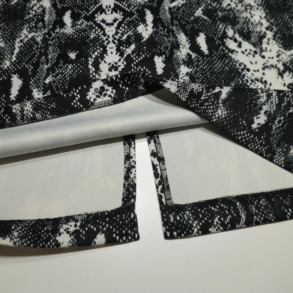 Falda Calvin Klein Talla Mediana Elastizada Tejida Diseño Serpiente Carrera Moderna Tiro Alto Foto 4 de 4