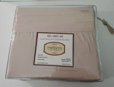 MELLANNI FINE LINENS 1800 Brushed Microfiber Beige TWIN XL Bed Sheets, NEW
