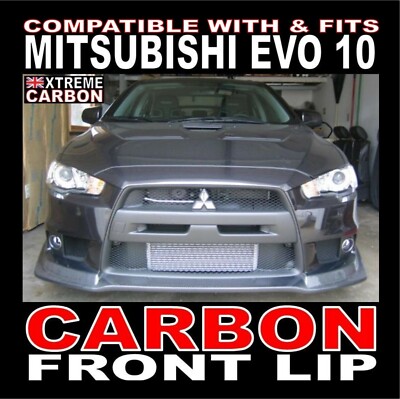 Carbon FQ400 Style Frontlippe Spoiler Splitter für Mitsubishi Evolution 10 Evo X