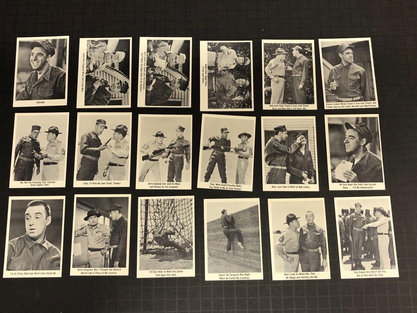 1965 Fleer GOMER PYLE USMC Trading Card Complete Set (166) HIGH END