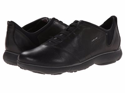 Geox U Nebula B Black Leather Comfortable Breathable Slip On