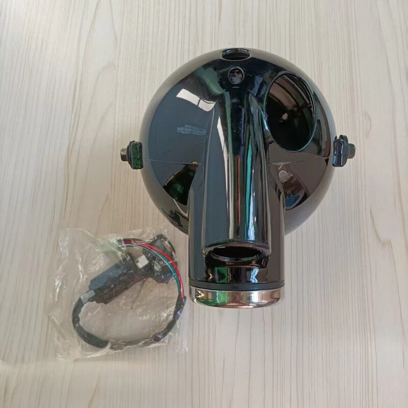 Velocímetro de faro negro para Honda Monkey Z50 Z50R Z50J Foto 3 de 4