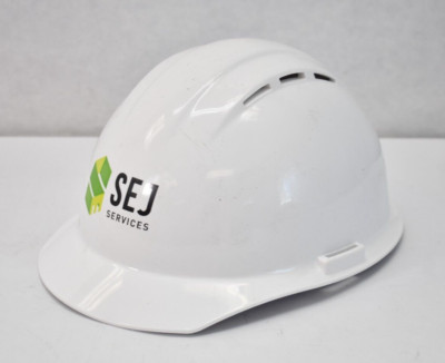 ERB Americana Vent Construction Hard Hat Helmet White Branded Type 1 Suspension