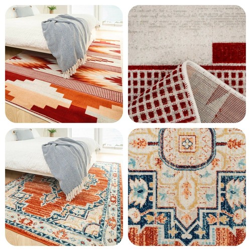 Large Orange Rugs Aztec Bedroom Rugs Traditional Living Room Bedroom Cheap Rugs eBay