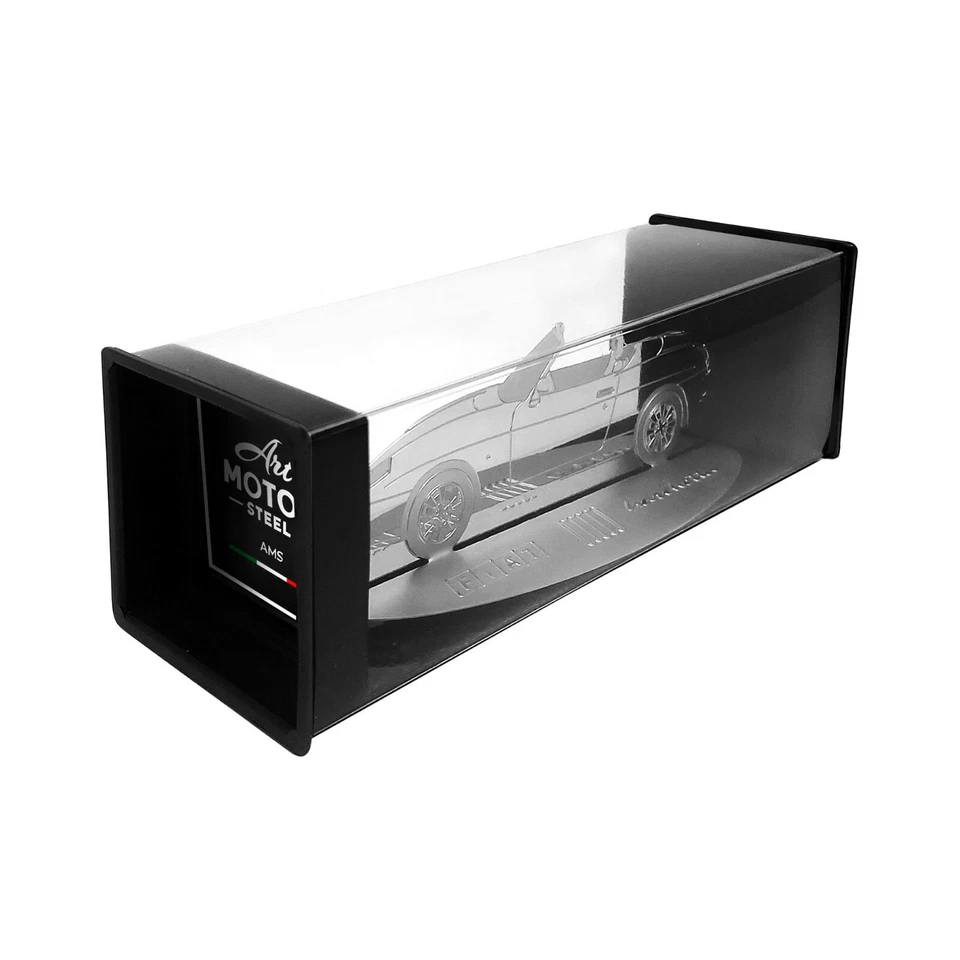 Modellino Sagoma Incisa Auto Fiat Barchetta in Acciaio Inox - Immagine 3 di 4