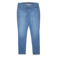 LEVI'S Mid Rise Womens Jeans Blue Slim Skinny Stone Wash W30 L32