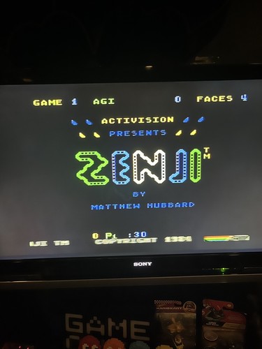 Zenji (ColecoVision) Cartridge And Manual Cleaned Tested - Picture 8 of 9