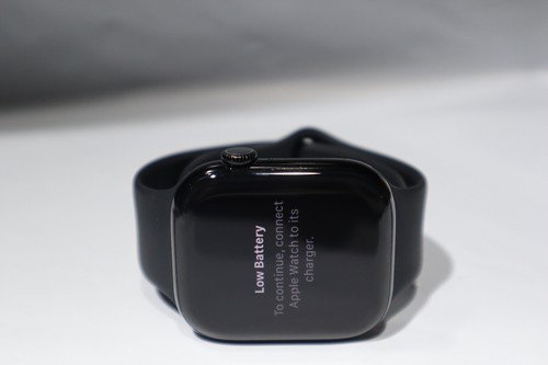 Unlocked Apple Watch Series 10 46MM Black Aluminum Black Band MWY33LW/A #19346