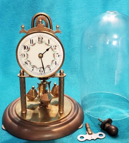 Euramca Trading Co. 400 Day Anniversary Clock Made In Germany works 9.5" - Picture 2 of 11