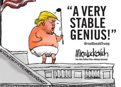 A Very Stable Genius - Paperback By Luckovich, Mike - VERY GOOD