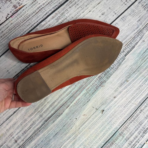 Torrid Damen Flats 11 Burnt Orange Wildleder Slipper Halbschuhe - Bild 2 von 3