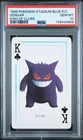 1998 POKEMON STADIUM BLUE VERSION PLAYING CARDS KING OF CLUBS GENGAR PSA 10
