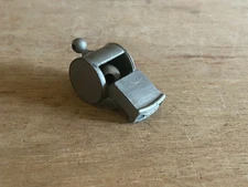 Vintage Metal Whistle France Tested Works Wood Ball Sports Police Protection