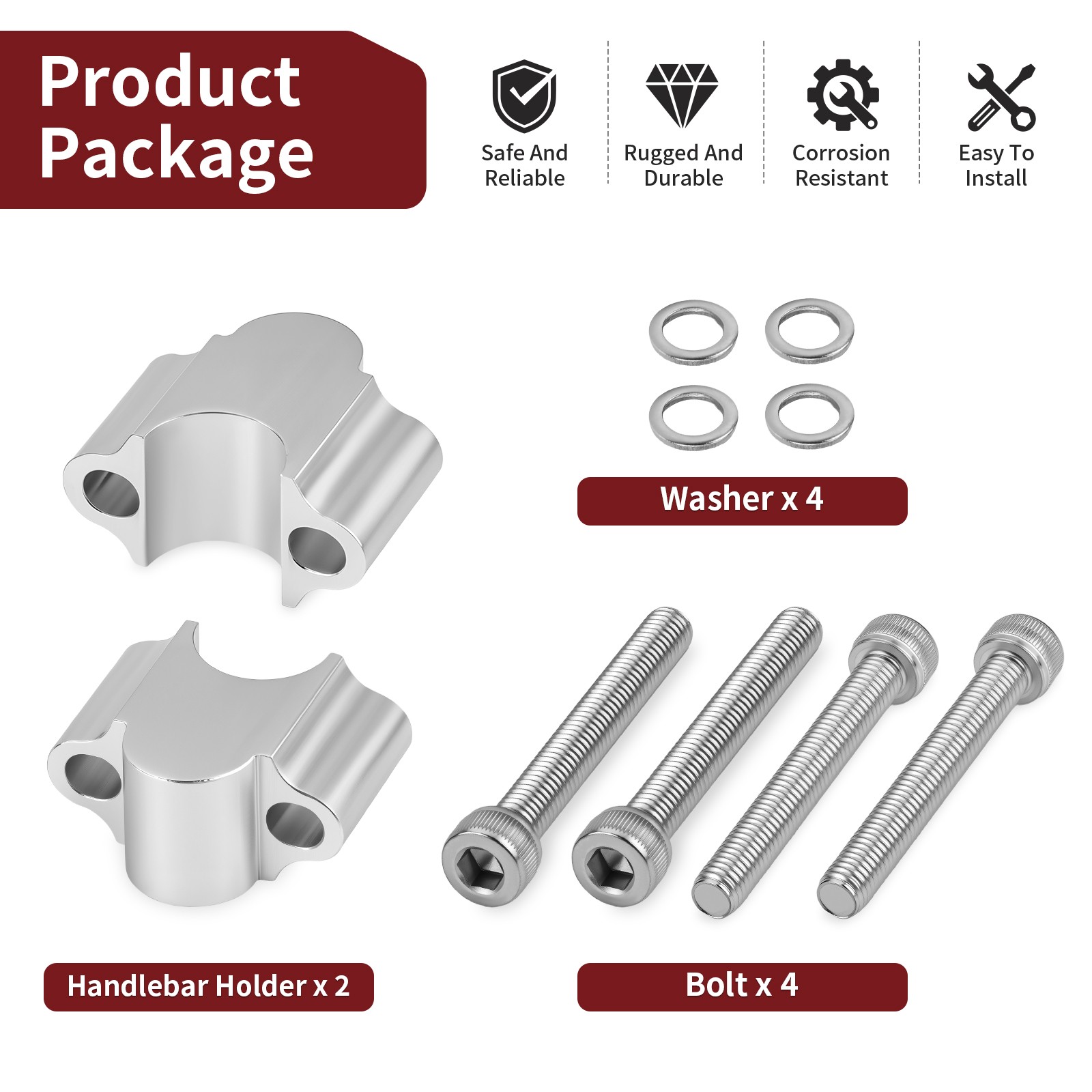 30mm Height Handlebar Risers 7/8