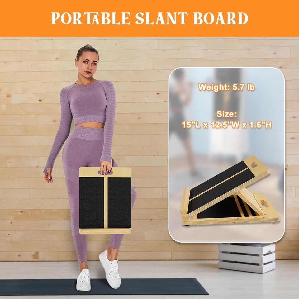 Professional Slant Board, Adjustable Incline Board and Calf Stretcher ...