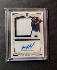 2020 Panini National Treasures Yordan Alvarez RC SP Silhouettes #82/99 Astros