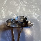 VINTAGE COWBOY HAT WITH HANGING STRAP PIN/BROOCH  VGC — photo 4