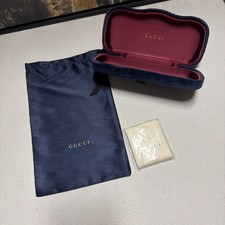 GUCCI Velour Hard Case w/Dust Cloth, Size Reg...