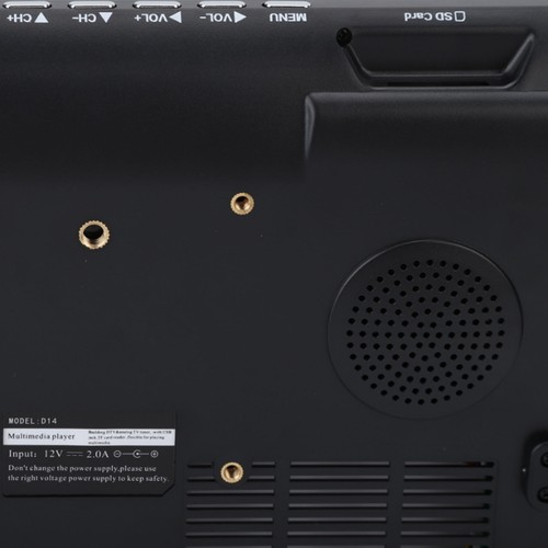 14 Zoll Tragbarer TV Wiederaufladbarer Hochempfindlicher TV LCD Monitor mit Tuner und - Bild 11 von 24