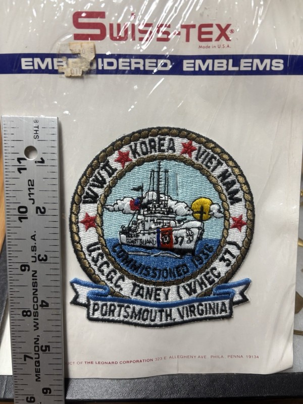USCGC Taney WHEC-37 Ship Patch