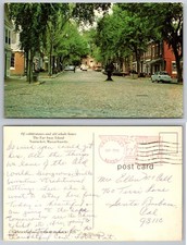 Postal adoquinada de Main Street Nantucket Massachusetts