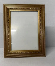 Ornate Wooden Gold Pictures Frame Size 5x7 Inches