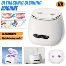 Ultrasonic Retainer Cleaner Invisalign UV-Dental Pod Denture Aligner Guard Mouth