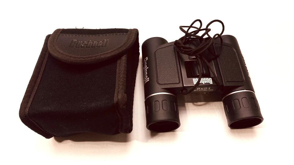 BUSHNELL BINOCULARS 8X21 COMPACT W/ CASE NEW - Image 4 of 4
