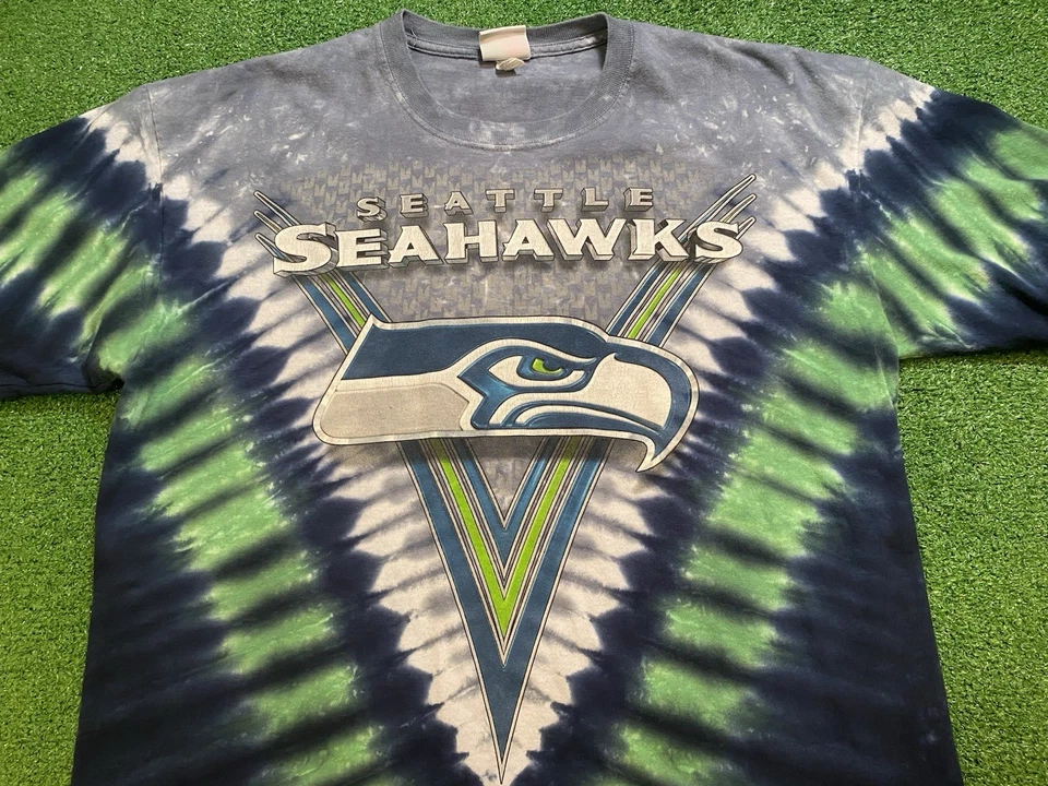 Camiseta De Colección Seattle Seahawks Para Hombres XL NFL Fútbol Y2K Majestuosa Tie Dye NFC Foto 4 de 4
