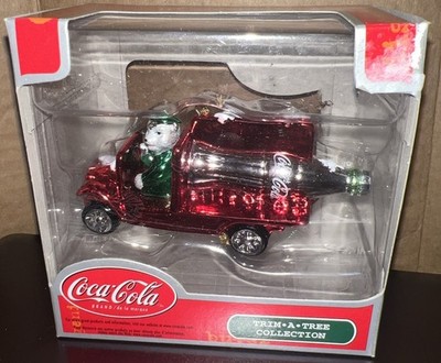 Vtg Coca-Cola Christmas Ornament Trim A Tree Collection Soda Truck Cavanagh U72