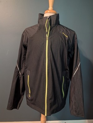Columbia Men s Omni-tech Wick Evap Rain Jacket Black Size Medium XL Waterproof