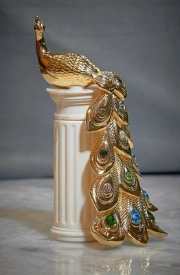Avon CHARMED EDP Perfume Spray Embellished w Swarovski Crystals ~18K Gold Finish