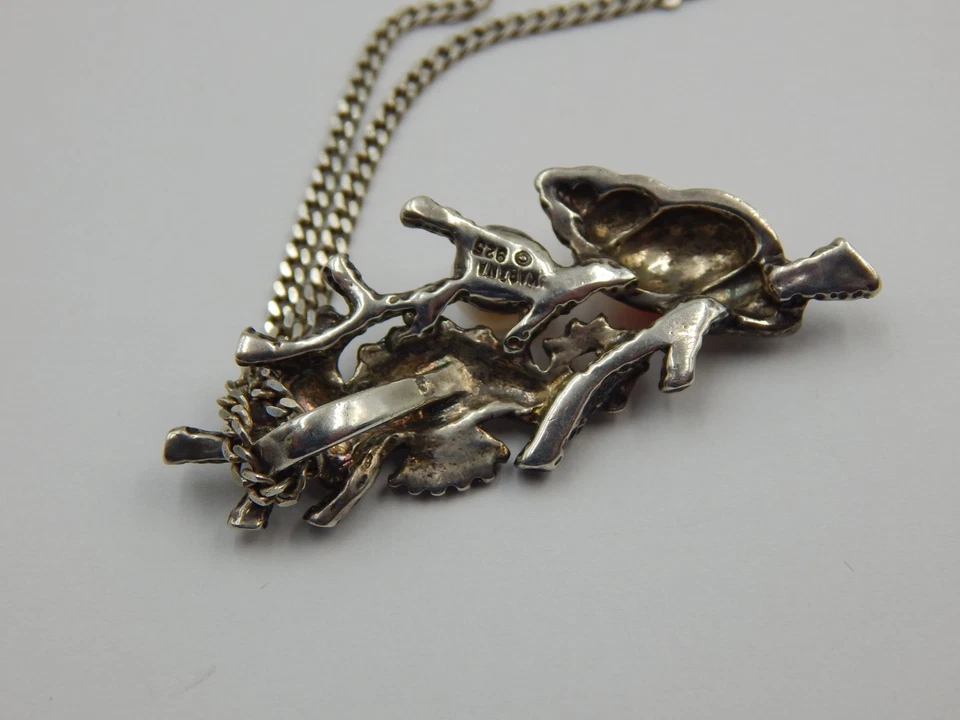 Kabana 纯银海马珍珠项链带匹配耳环 ~ 航海 — 第 3/4 张图片