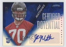 2014 Certified Potential Mirror Signatures Blue 40/99 Jake Matthews Auto 0a1