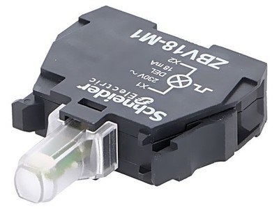 ZBV18M1 Beleuchtungselement 22mm Harmony XB4 -25-70°C Bel: LED Front SCHNEIDER E