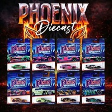 Hot Wheels Neon Speeders Mix B Set Of 8 Hot Wheels Neon Speeders Mix B Set Of 8
