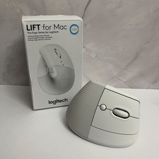 EUC Logitech LIFT for Mac Vertical Ergonomic Mouse, Off White 910-006471 